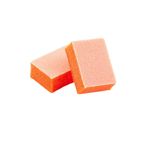 Mini Sanding block, 2-sided orange/white 100/120 - grit